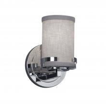 Justice Design Group FAB-8451-10-GRAY-CROM - Atlas 1-Light Wall Sconce