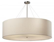 Justice Design Group FAB-9597-WHTE-NCKL-LED8-5600 - Classic 48â€ LED Drum Pendant