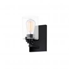  FSN-8091-CLER-MBLK - Cilindro 1-Light Wall Sconce