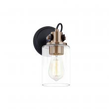 Justice Design Group FSN-8191-CLER-MBBR - Brooklyn 1-Light Wall Sconce