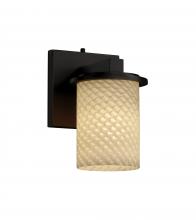 Justice Design Group FSN-8771-10-WEVE-DBRZ - Dakota 1-Light Wall Sconce