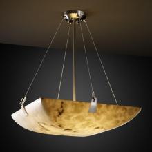 Justice Design Group FAL-9647-25-NCKL-LED6-6000 - 48" LED Pendant Bowl w/ Tapered Clips