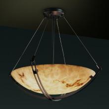 Justice Design Group FAL-9724-35-DBRZ-LED6-6000 - 36" LED Pendant Bowl w/ Crossbar