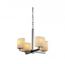 Justice Design Group FSN-8829-10-OPAL-DBRZ - Modular 4-Light Chandelier