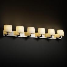 Justice Design Group POR-8926-10-WFAL-CROM - Modular 6-Light Bath Bar