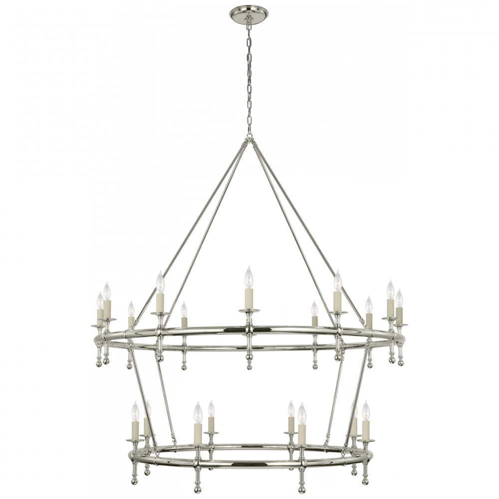 Classic 54" Two-Tier Ring Chandelier