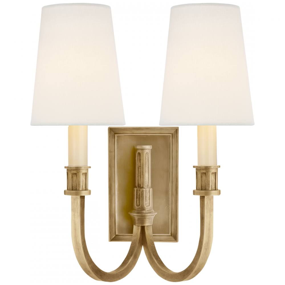 Modern Library Double Sconce