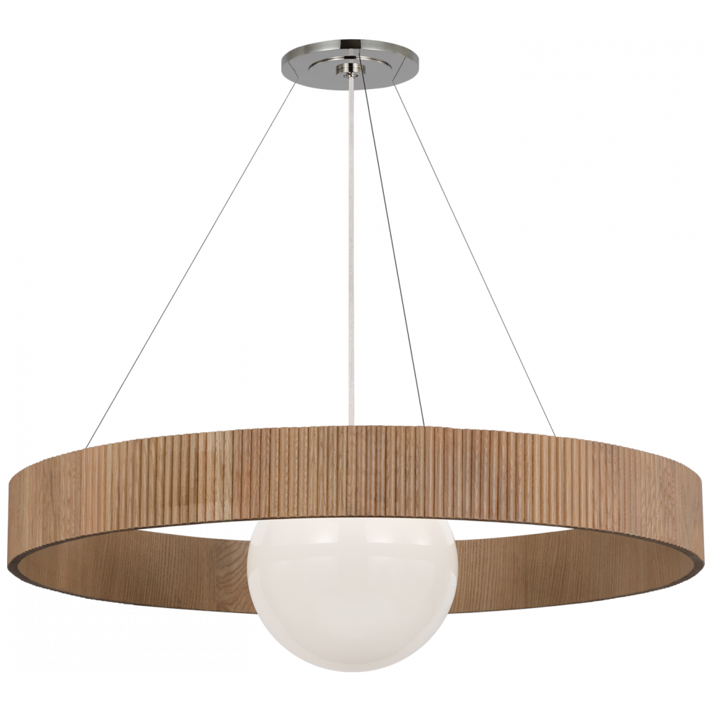 Arena 53" Ring and Globe Chandelier