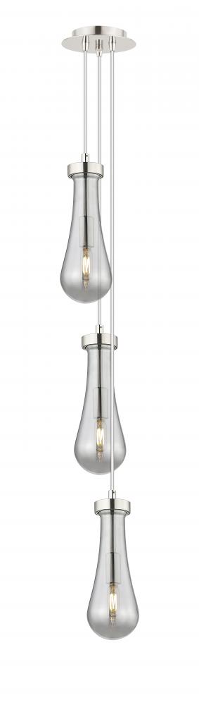 Owego - 3 Light - 7 inch - Polished Nickel - Multi Pendant