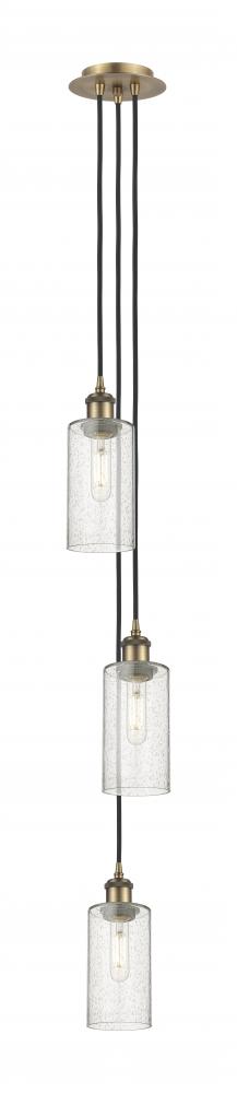 Crown Point - 3 Light - 7 inch - Brushed Brass - Multi Pendant