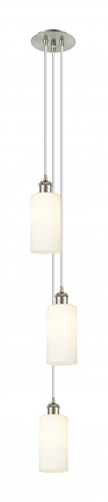 Crown Point - 3 Light - 7 inch - Brushed Satin Nickel - Multi Pendant