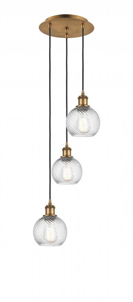 Athens Twisted Swirl 3 Light 16 inch Multi-Pendant