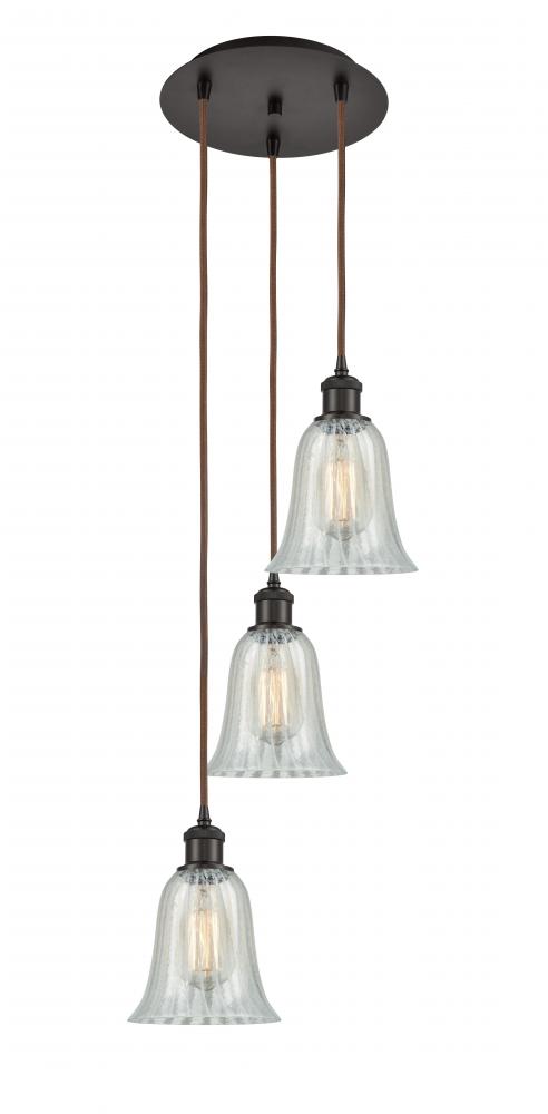 Hanover - 3 Light - 13 inch - Oil Rubbed Bronze - Cord Hung - Multi Pendant