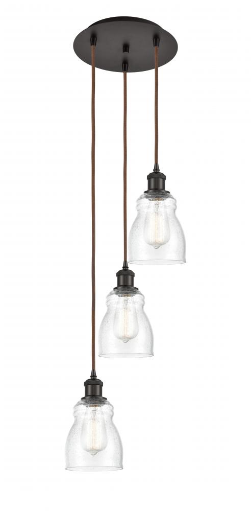 Ellery - 3 Light - 12 inch - Oil Rubbed Bronze - Cord Hung - Multi Pendant