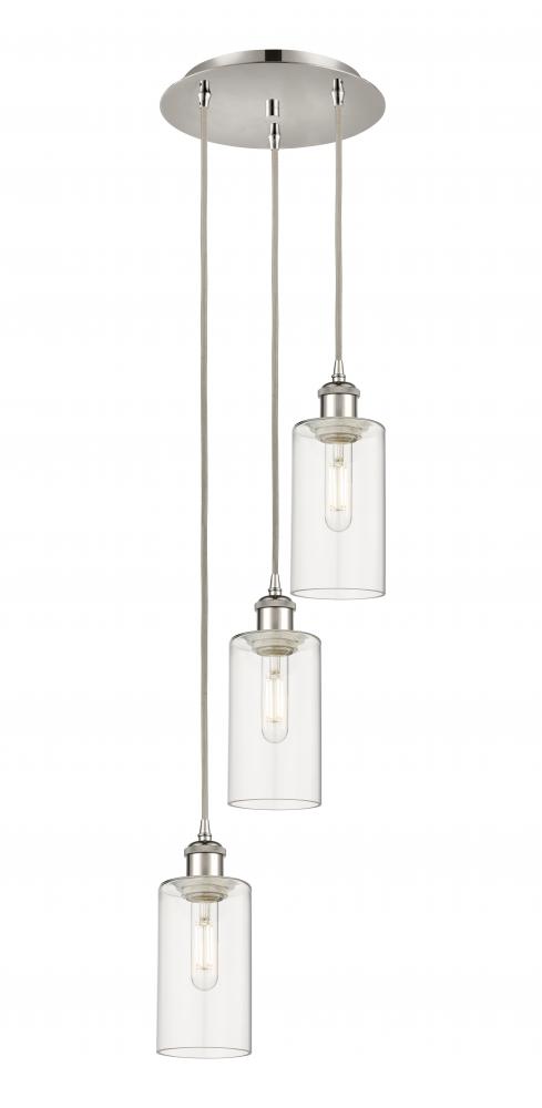 Crown Point - 3 Light - 13 inch - Polished Nickel - Multi Pendant