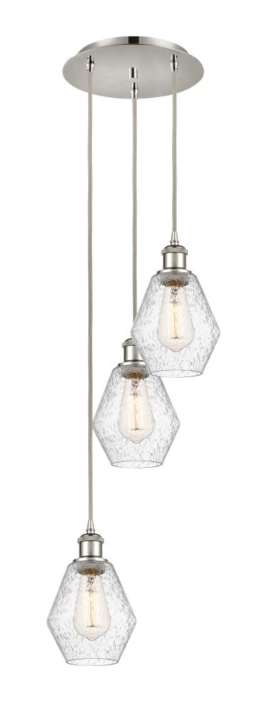 Cindyrella - 3 Light - 13 inch - Polished Nickel - Cord Hung - Multi Pendant