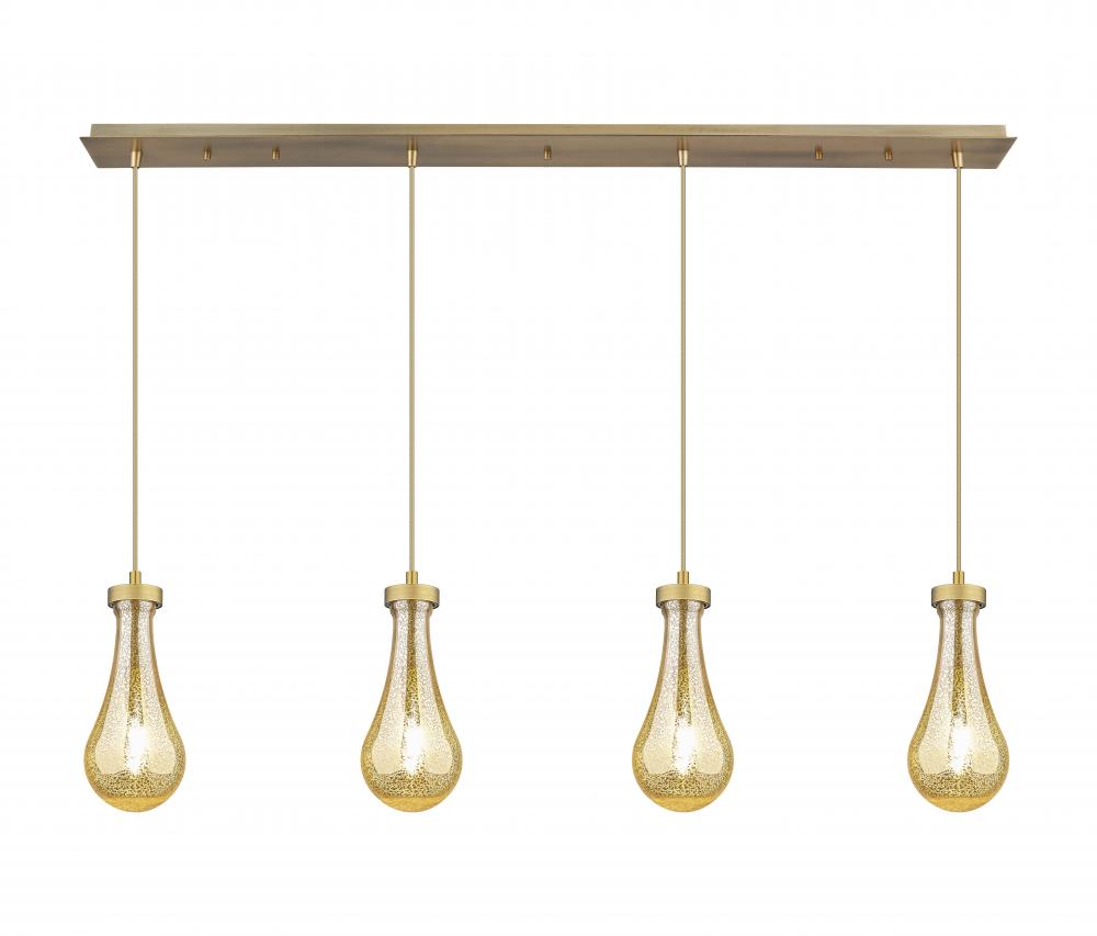 Owego - 4 Light - 49 inch - Brushed Brass - Linear Pendant