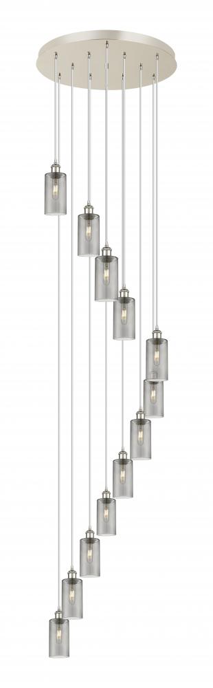 Crown Point - 12 Light - 24 inch - Polished Nickel - Multi Pendant