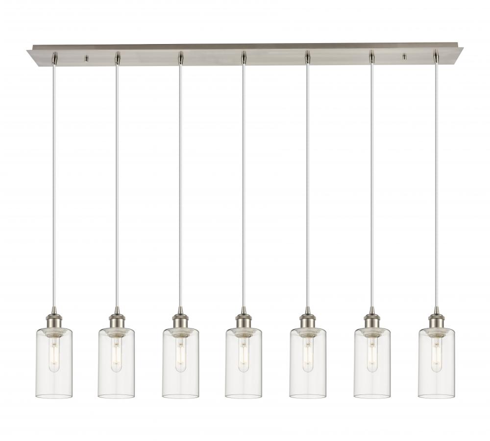 Crown Point - 7 Light - 49 inch - Brushed Satin Nickel - Linear Pendant