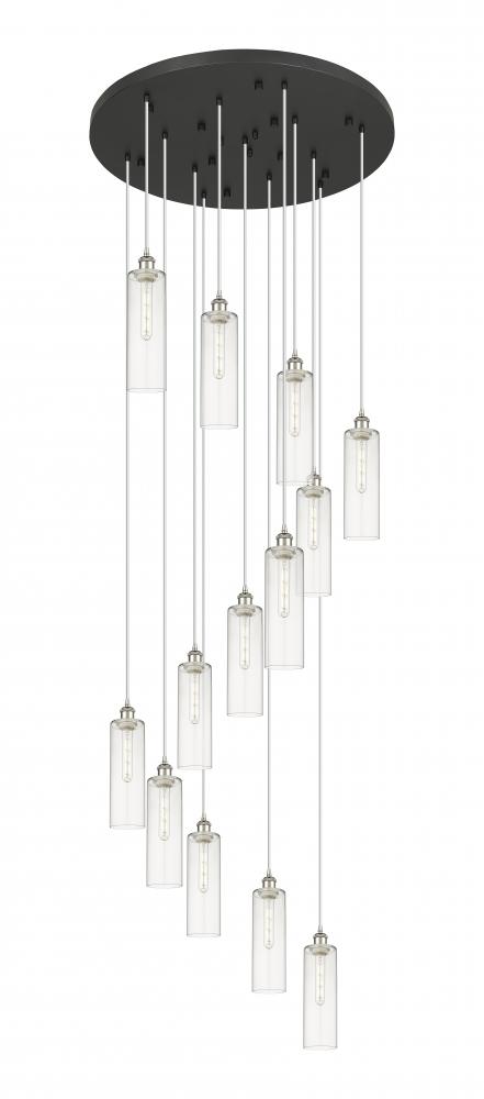 Crown Point - 13 Light - 32 inch - Polished Nickel - Multi Pendant