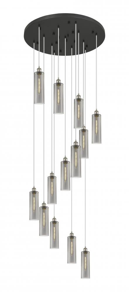 Crown Point - 13 Light - 32 inch - Brushed Satin Nickel - Multi Pendant