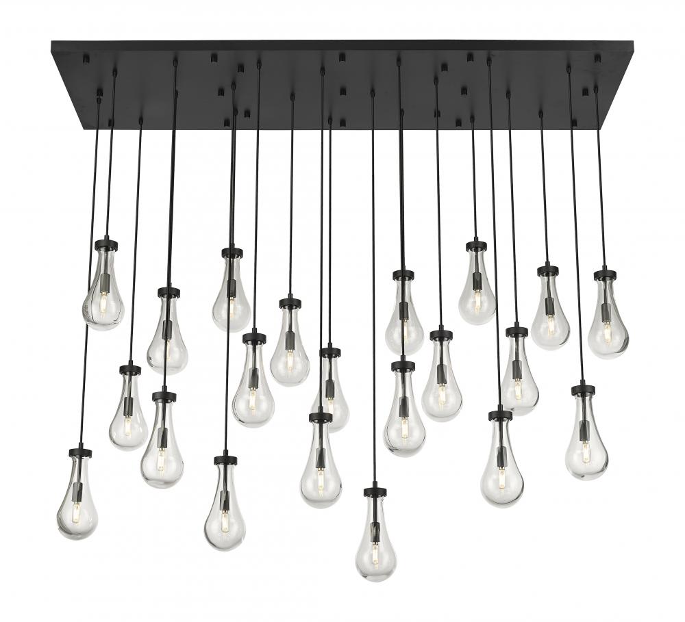 Owego - 21 Light - 71 inch - Matte Black - Multi Pendant