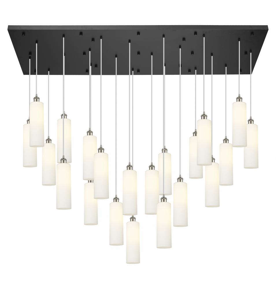 Crown Point - 21 Light - 71 inch - Brushed Satin Nickel - Multi Pendant