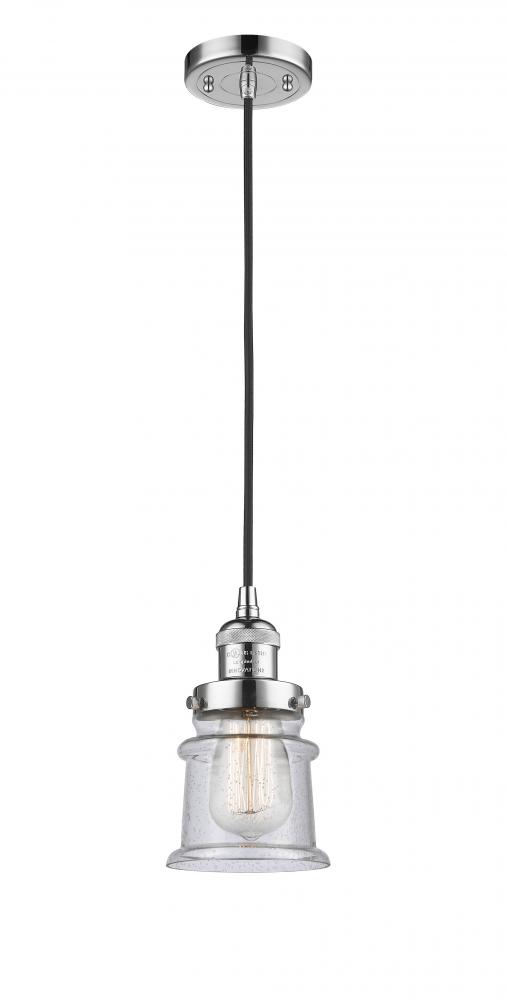 Canton - 1 Light - 5 inch - Polished Chrome - Cord hung - Mini Pendant