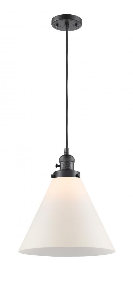 Cone - 1 Light - 12 inch - Oil Rubbed Bronze - Cord hung - Mini Pendant