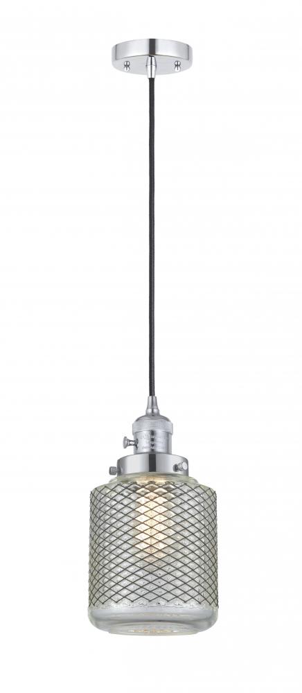 Stanton - 1 Light - 6 inch - Polished Chrome - Cord hung - Mini Pendant