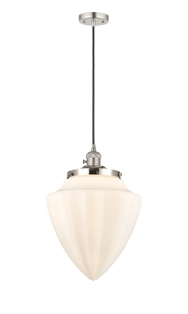 Bridgeton - 1 Light - 16 inch - Polished Nickel - Cord hung - Mini Pendant