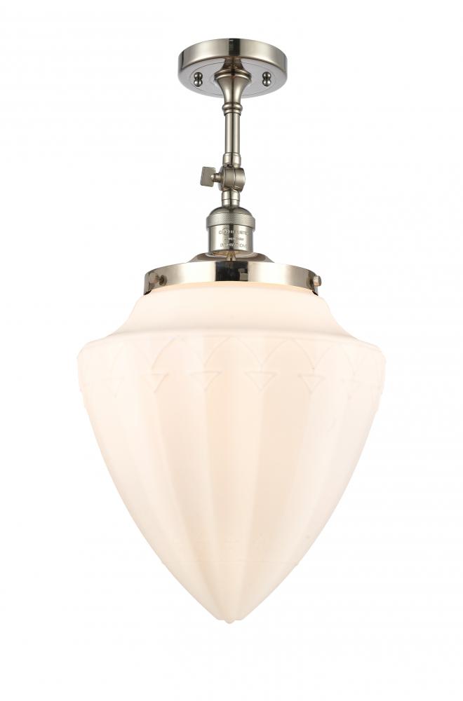 Beacon - 1 Light - 12 inch - Polished Nickel - Semi-Flush Mount