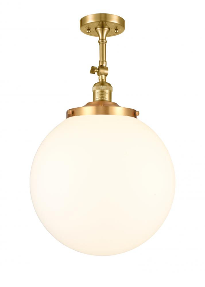 Beacon - 1 Light - 14 inch - Satin Gold - Semi-Flush Mount