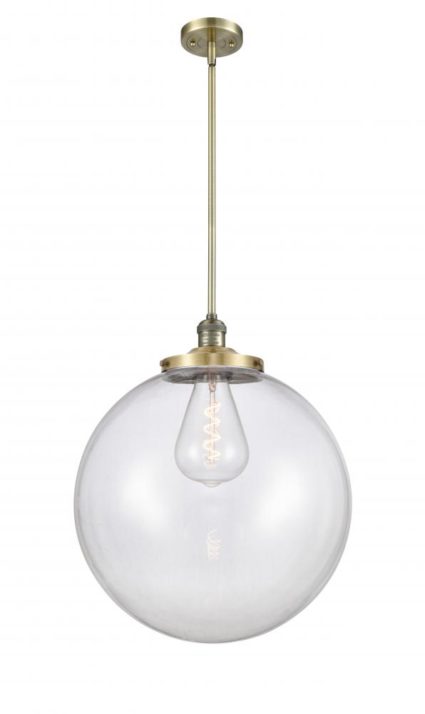 Beacon - 1 Light - 18 inch - Antique Brass - Stem Hung - Pendant