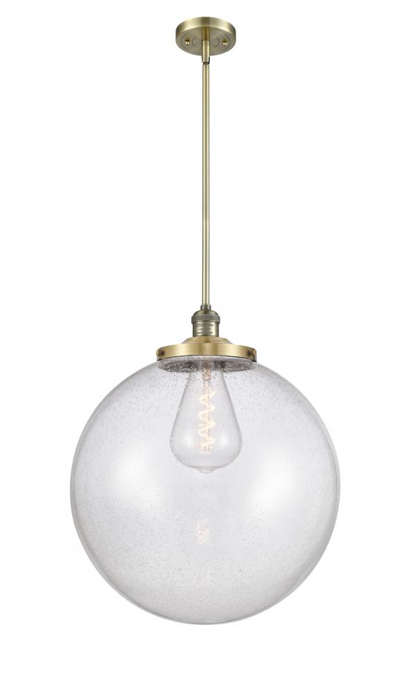 Beacon - 1 Light - 18 inch - Antique Brass - Stem Hung - Pendant