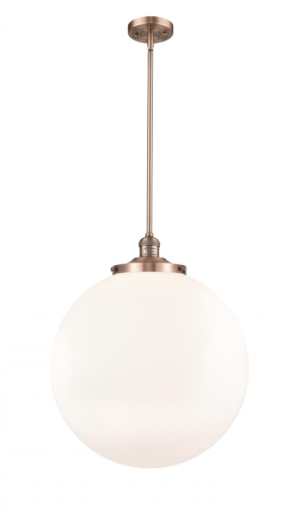 Beacon - 1 Light - 18 inch - Antique Copper - Stem Hung - Pendant