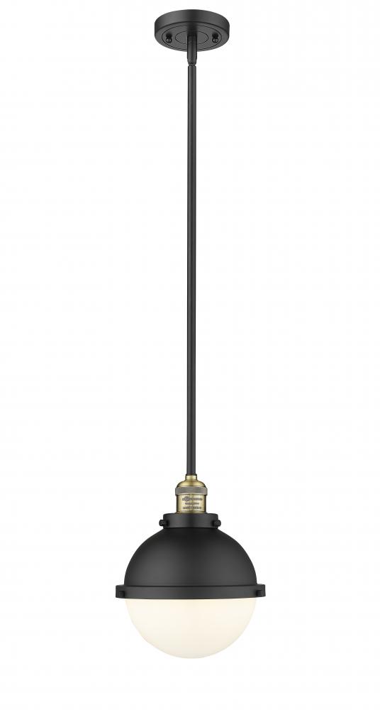 Hampden - 1 Light - 9 inch - Black Antique Brass - Stem Hung - Mini Pendant