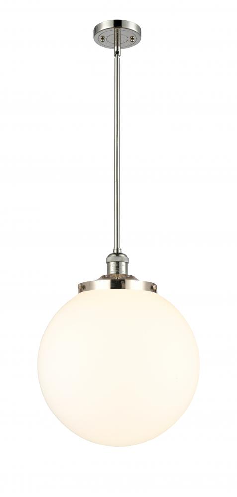 Beacon - 1 Light - 14 inch - Polished Nickel - Stem Hung - Pendant