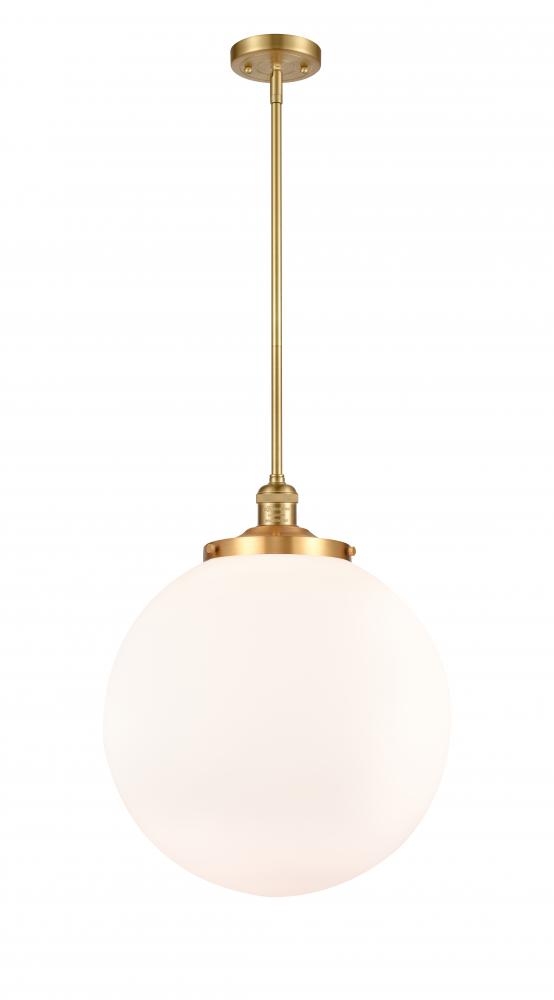 Beacon - 1 Light - 16 inch - Satin Gold - Stem Hung - Pendant