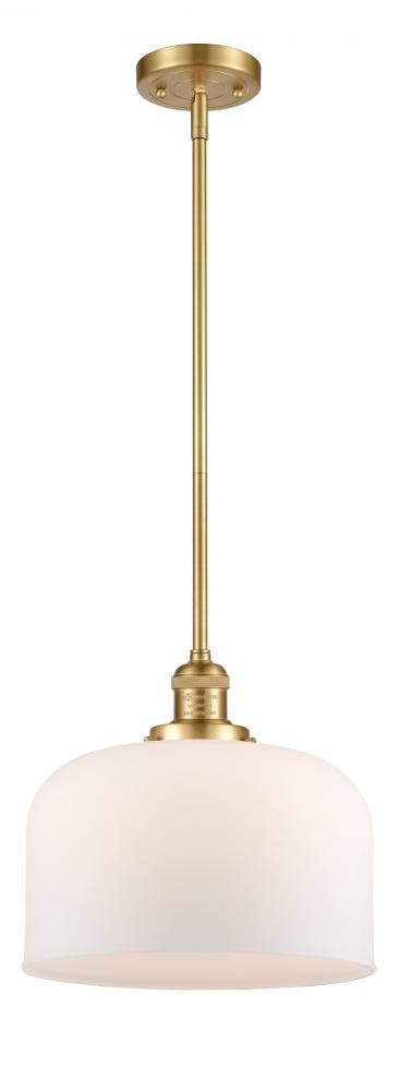 Bell - 1 Light - 12 inch - Satin Gold - Stem Hung - Mini Pendant