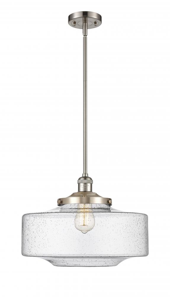 Bridgeton - 1 Light - 16 inch - Brushed Satin Nickel - Stem Hung - Mini Pendant