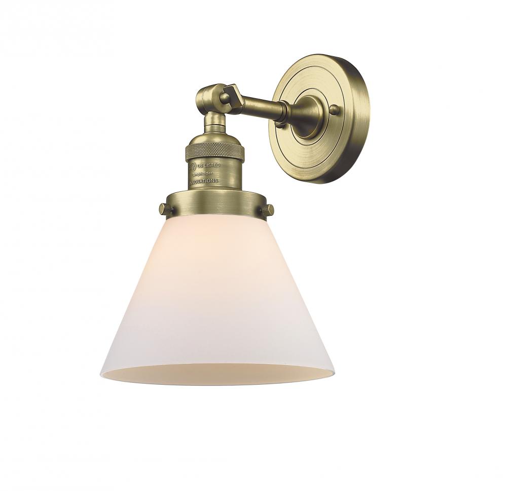 Cone - 1 Light - 8 inch - Antique Brass - Sconce