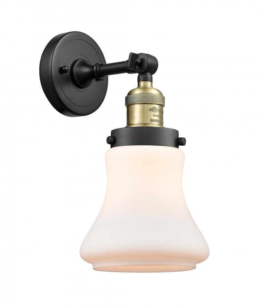 Bellmont - 1 Light - 7 inch - Black Antique Brass - Adjustable Sconce