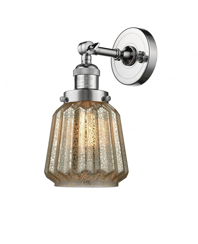 Chatham - 1 Light - 7 inch - Polished Chrome - Sconce