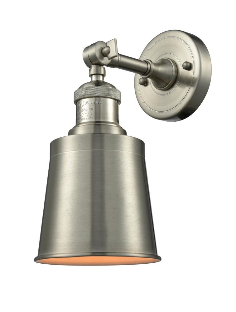 Addison - 1 Light - 5 inch - Brushed Satin Nickel - Sconce