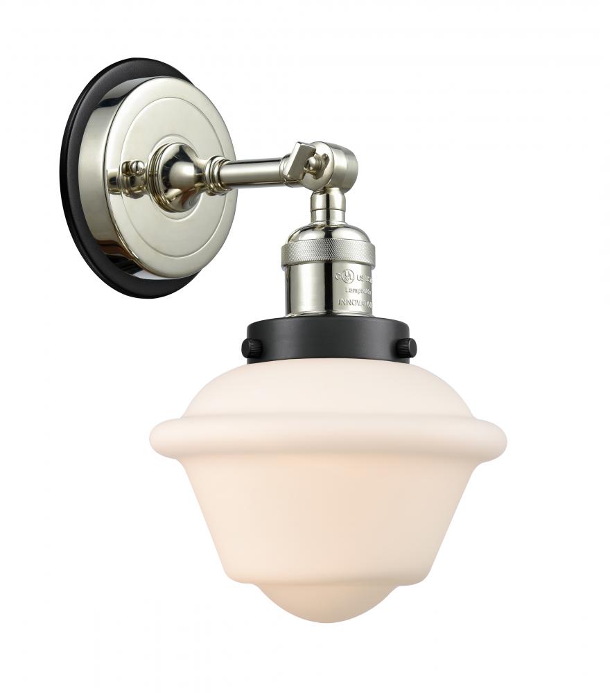 Oxford - 1 Light - 8 inch - Polished Nickel - Sconce