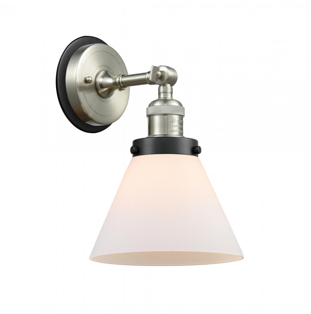 Cone - 1 Light - 8 inch - Brushed Brass - Sconce