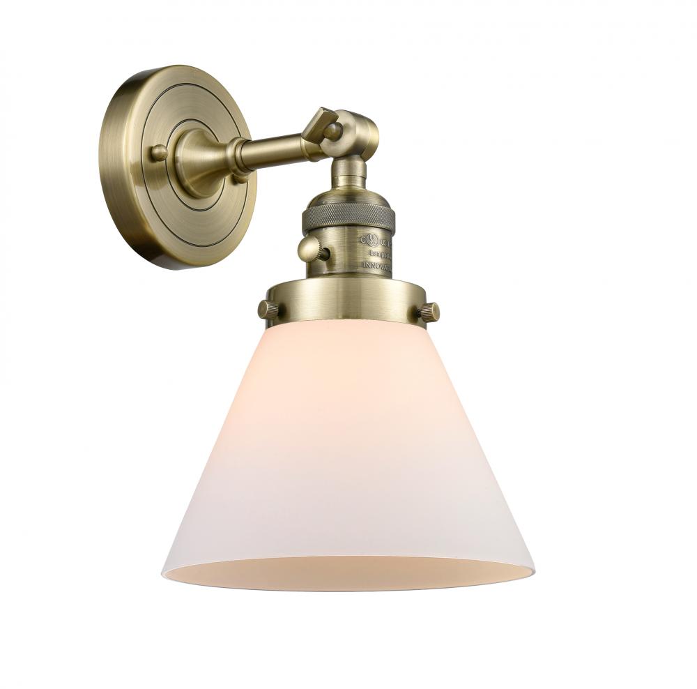 Cone - 1 Light - 8 inch - Antique Brass - Sconce