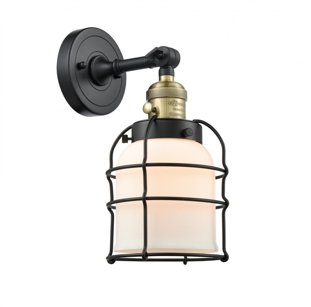 Bell Cage - 1 Light - 6 inch - Black Antique Brass - Sconce