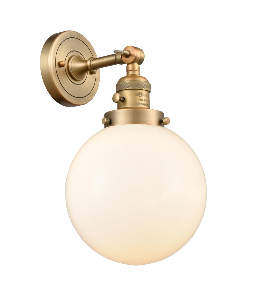 Beacon - 1 Light - 8 inch - Brushed Brass - Sconce